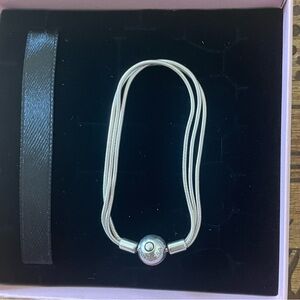 Pandora Moments Multi Snake Chain Bracelet - size 6.3 in